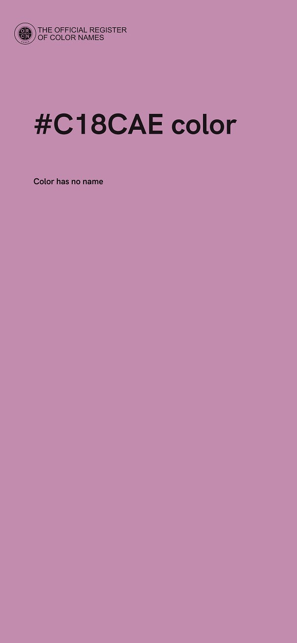 #C18CAE color image