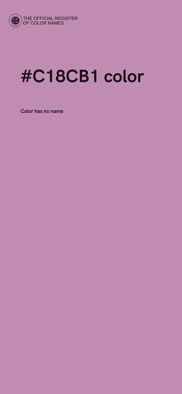 #C18CB1 color image