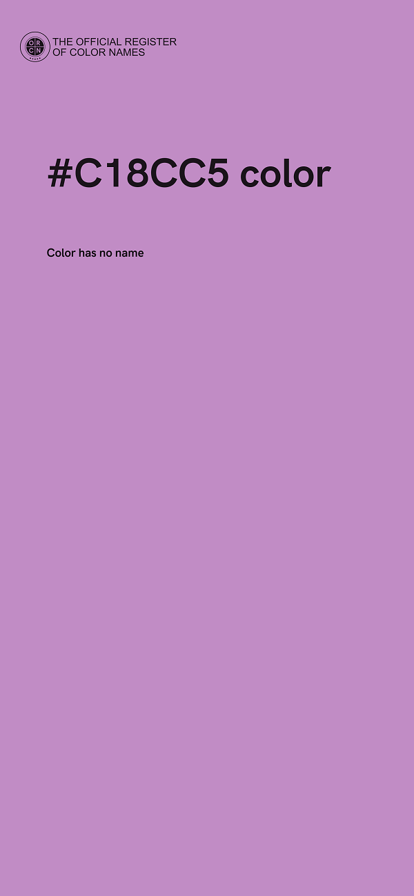 #C18CC5 color image