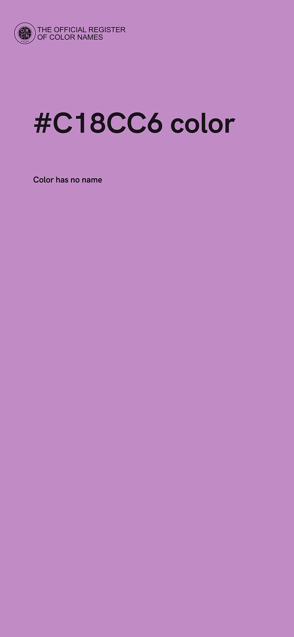 #C18CC6 color image