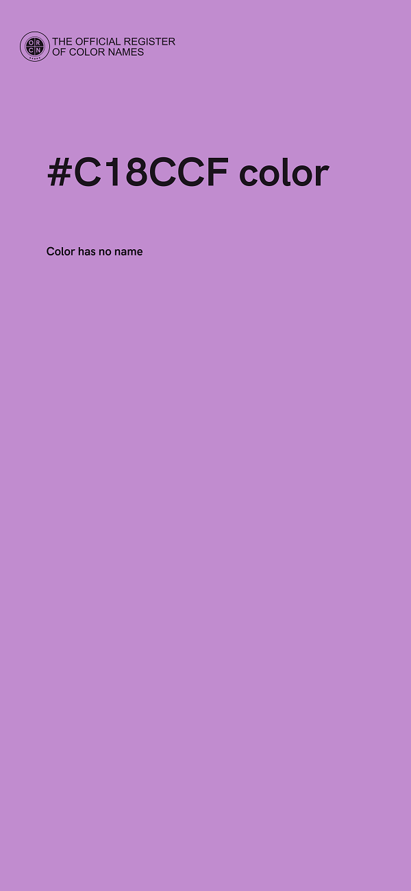#C18CCF color image