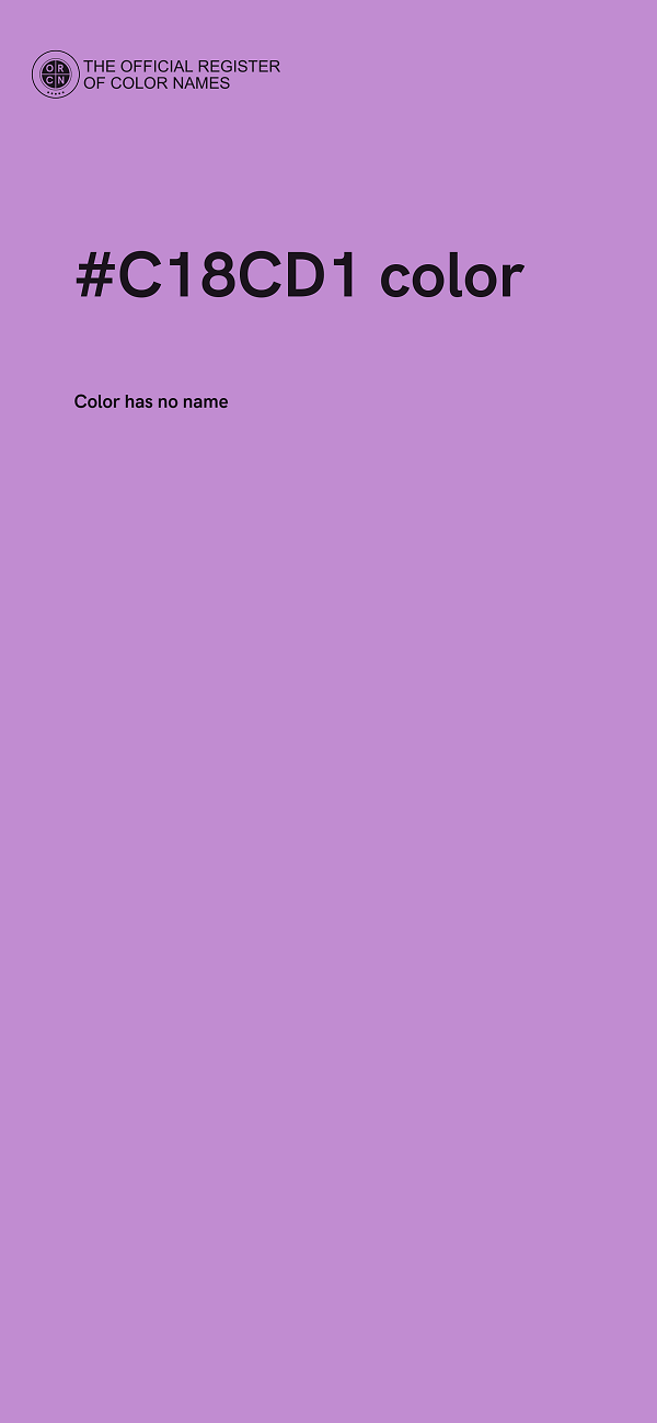 #C18CD1 color image