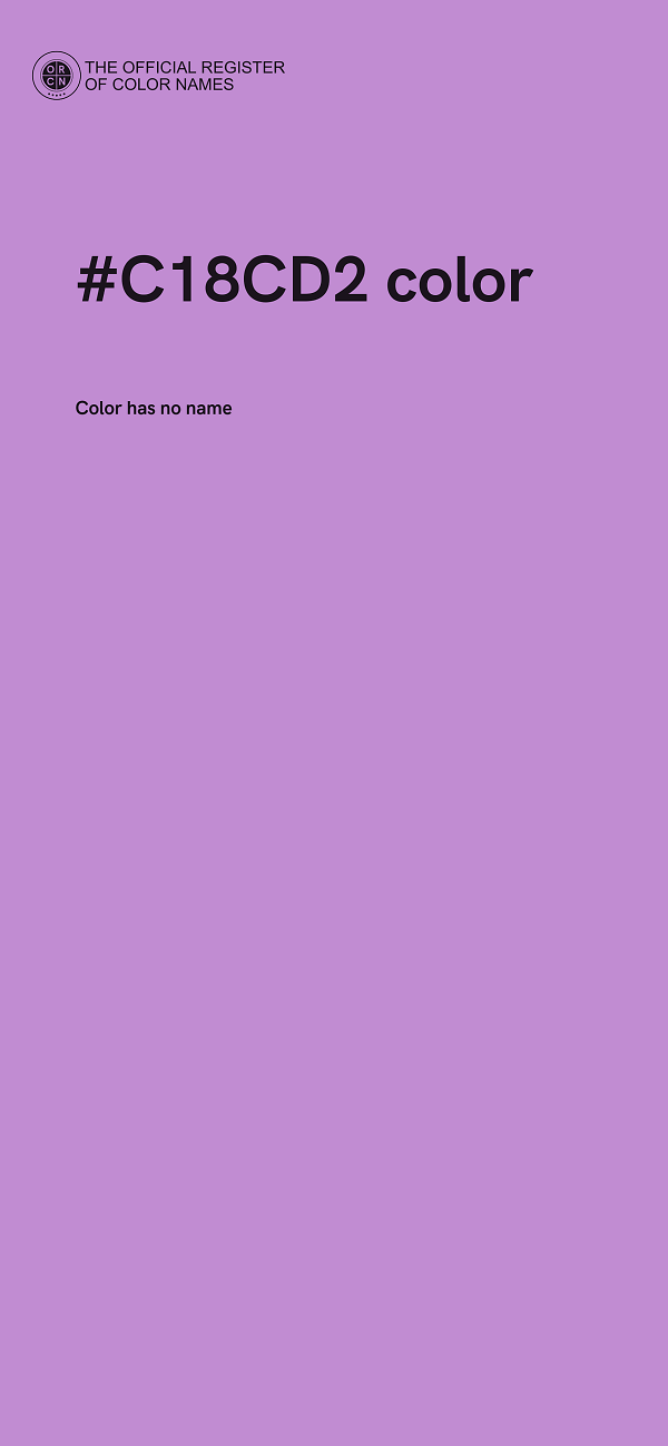 #C18CD2 color image
