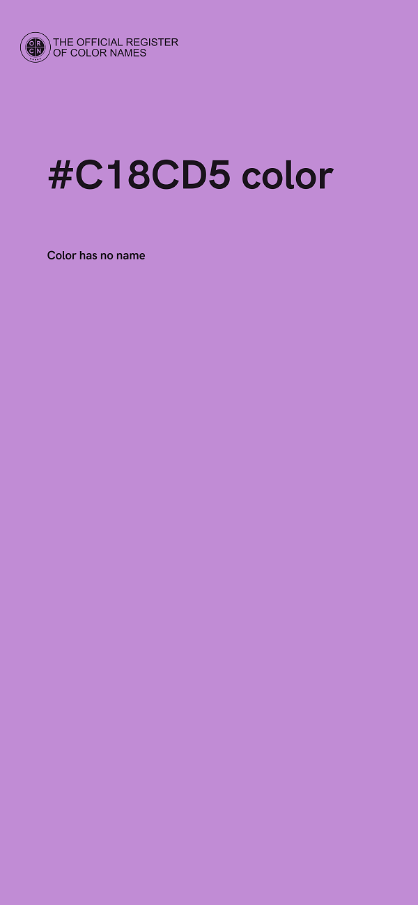 #C18CD5 color image