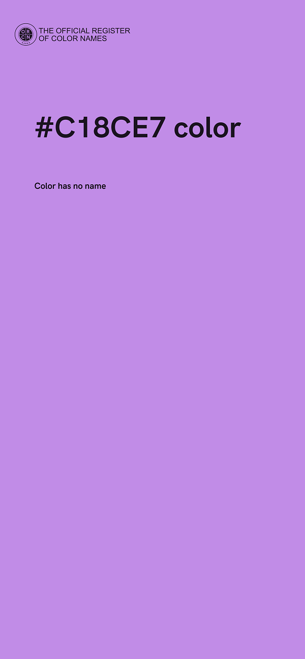 #C18CE7 color image