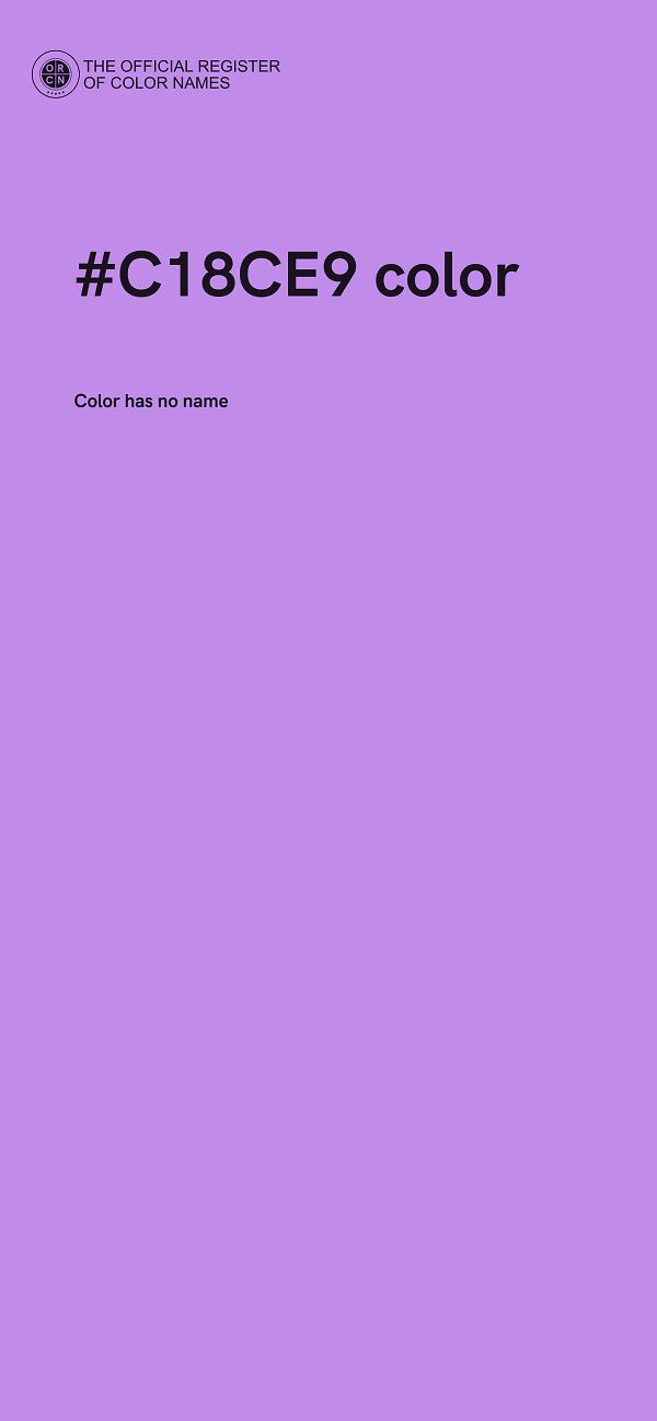 #C18CE9 color image