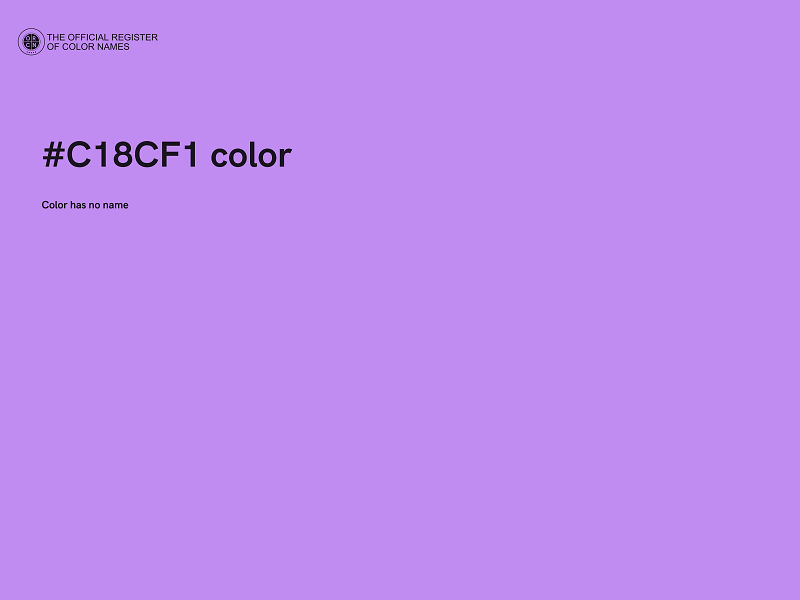 #C18CF1 color image