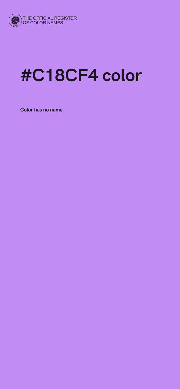 #C18CF4 color image