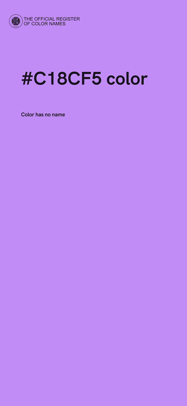 #C18CF5 color image
