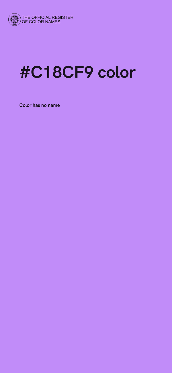 #C18CF9 color image