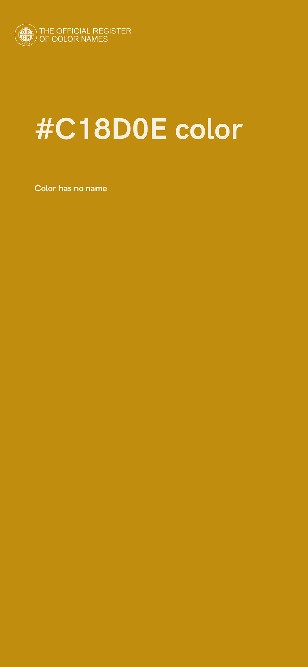 #C18D0E color image