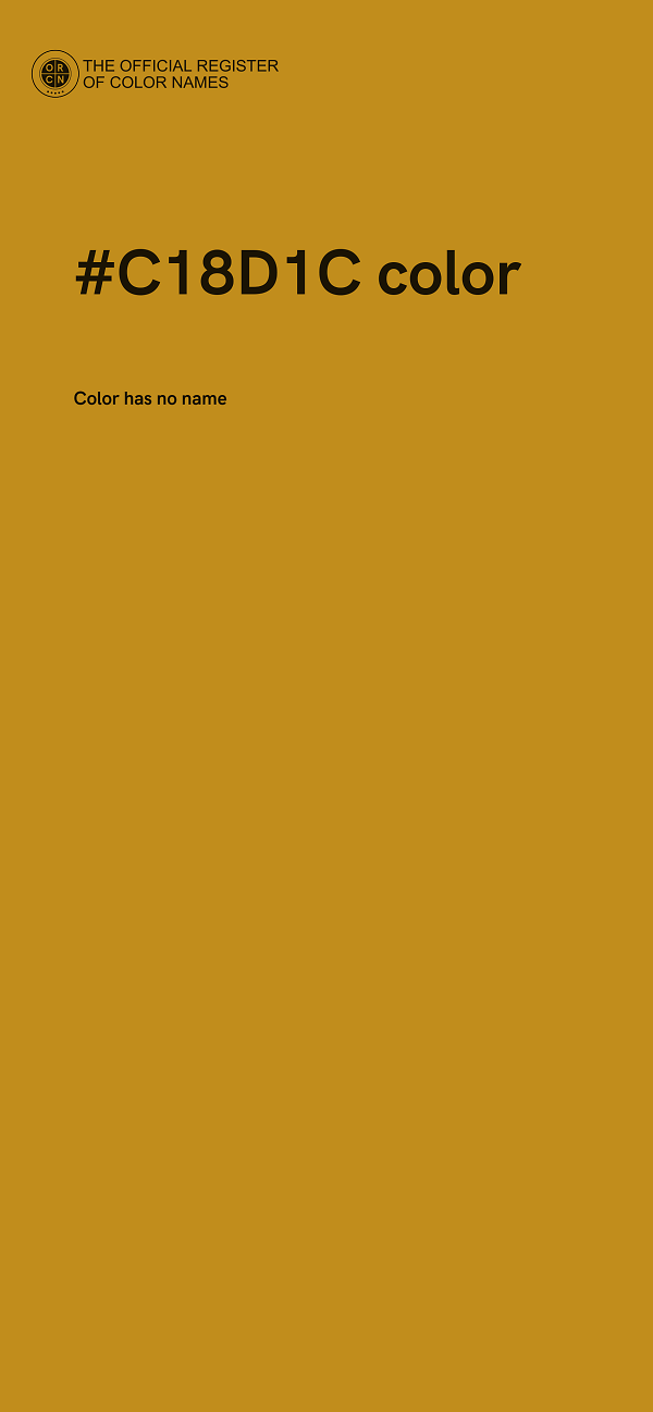 #C18D1C color image