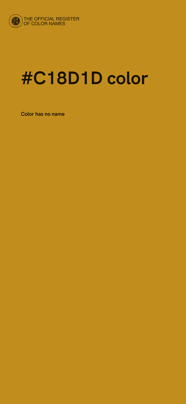 #C18D1D color image