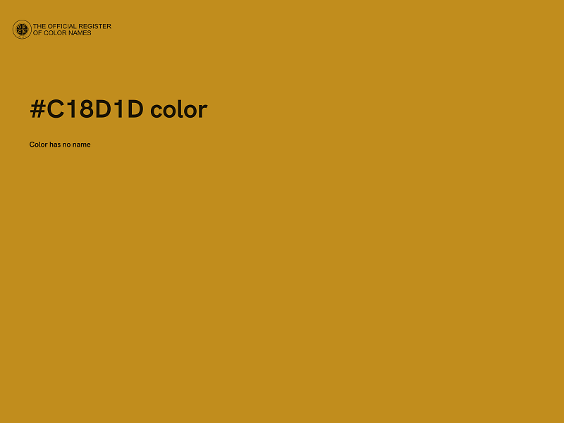 #C18D1D color image