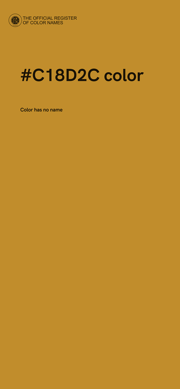#C18D2C color image