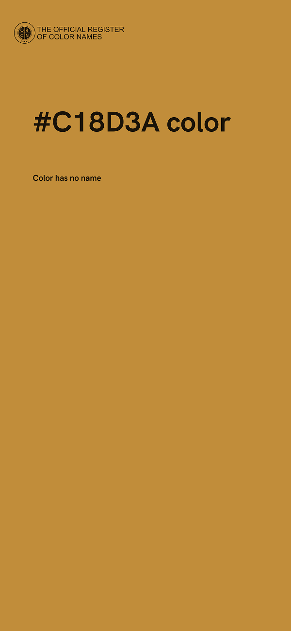 #C18D3A color image