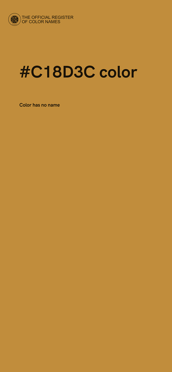 #C18D3C color image
