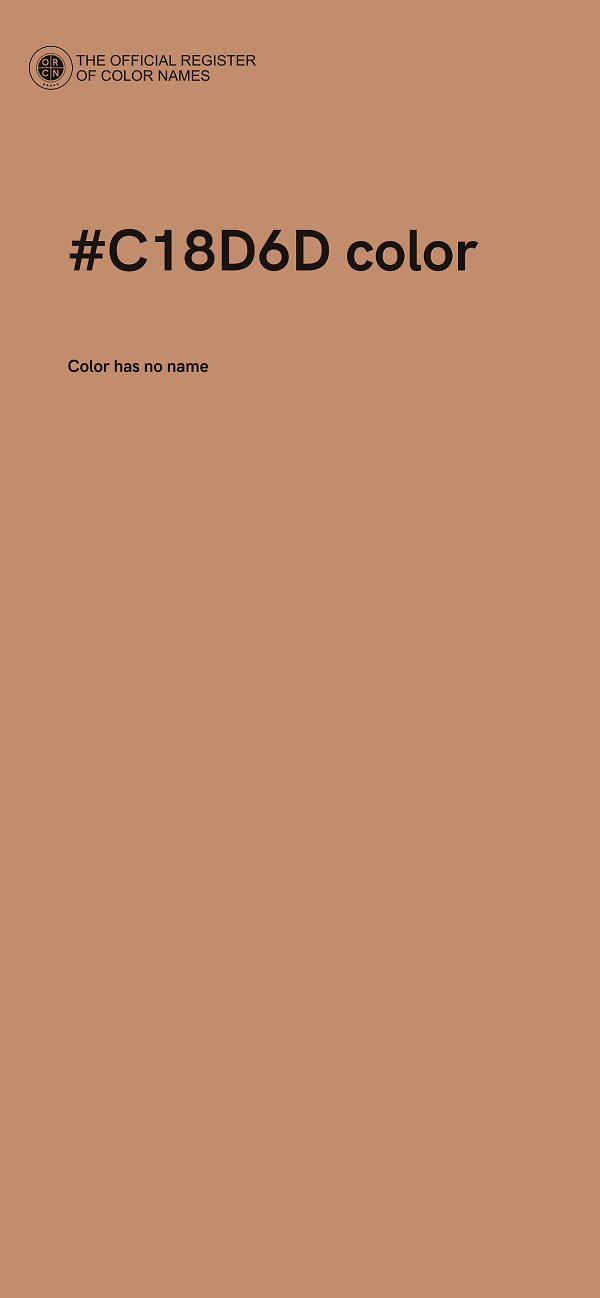 #C18D6D color image