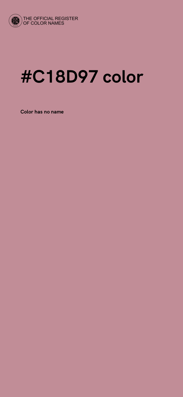 #C18D97 color image