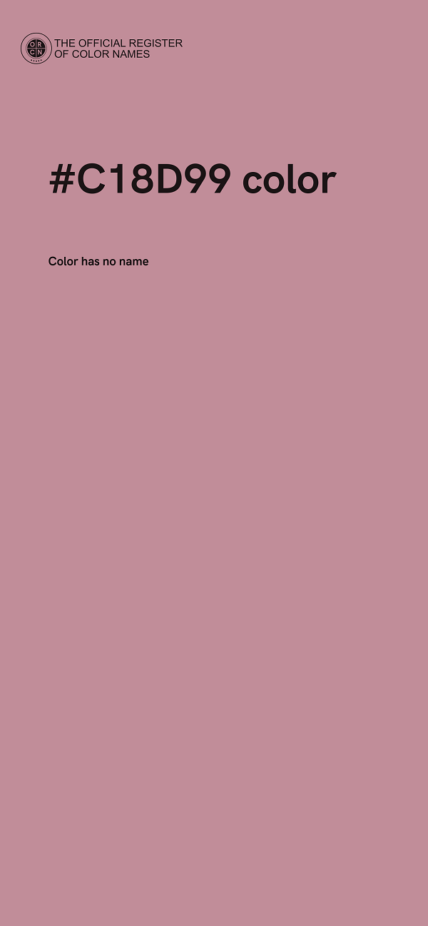 #C18D99 color image