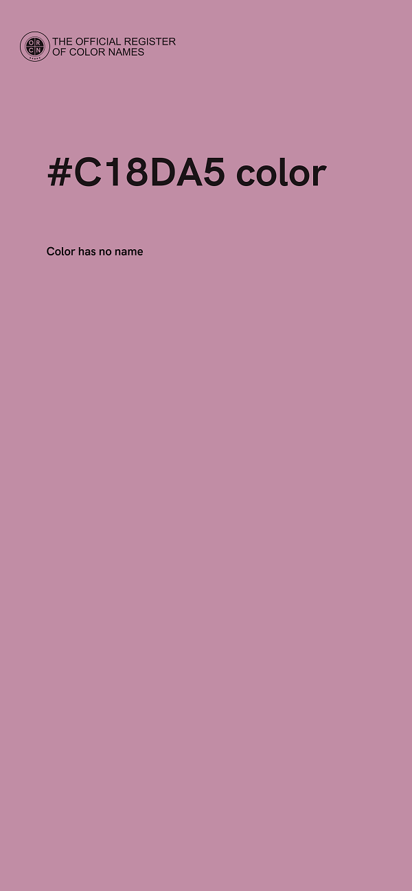 #C18DA5 color image