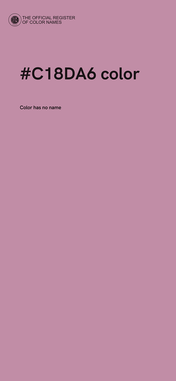 #C18DA6 color image