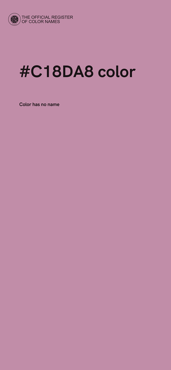 #C18DA8 color image