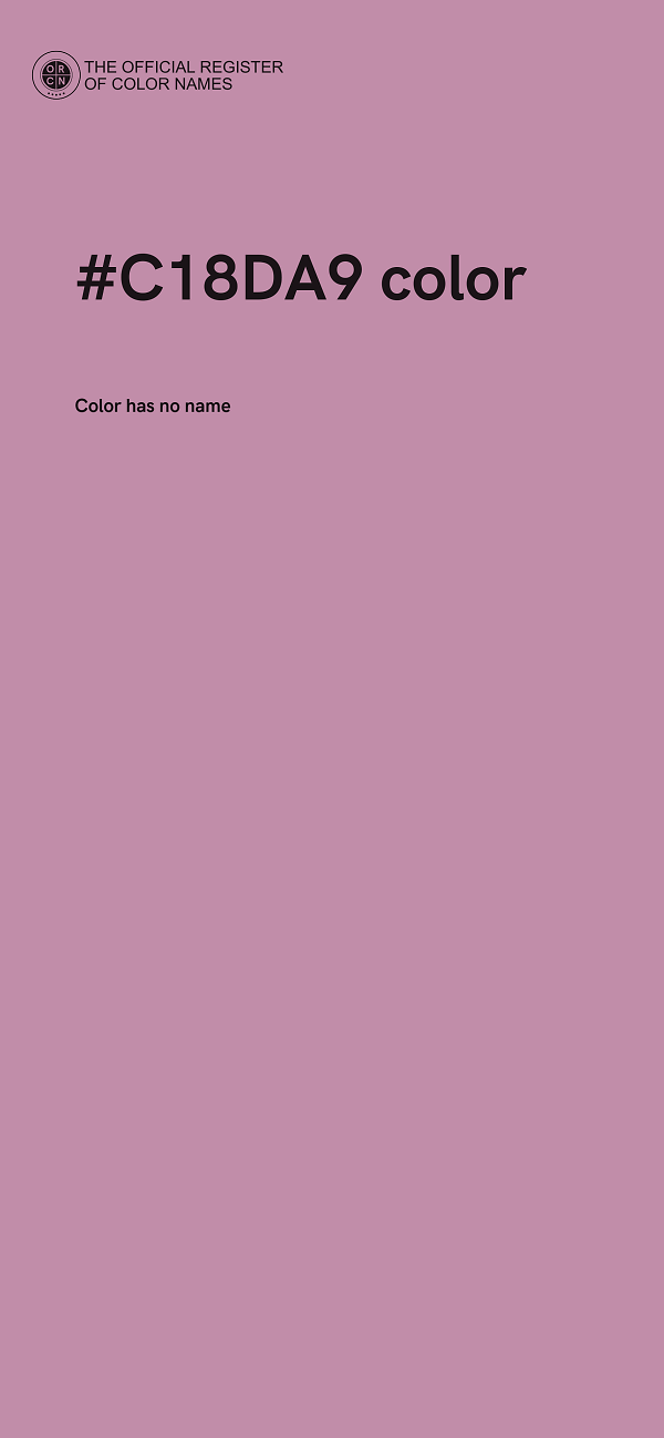 #C18DA9 color image