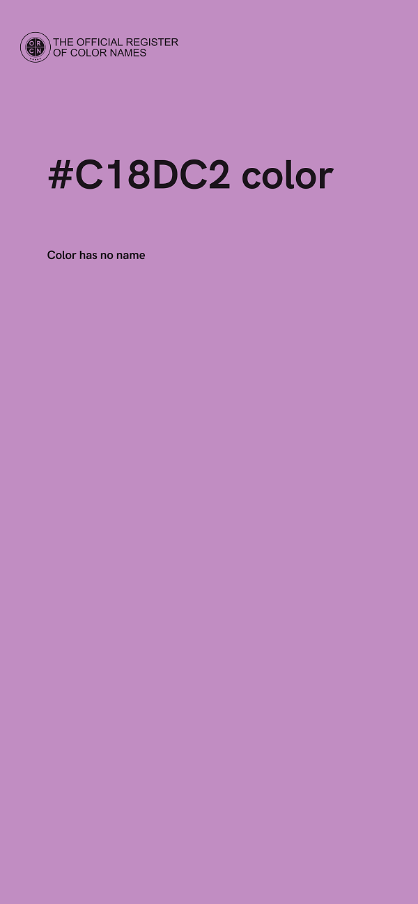 #C18DC2 color image