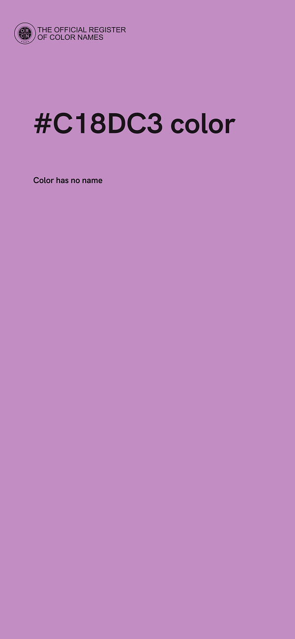 #C18DC3 color image