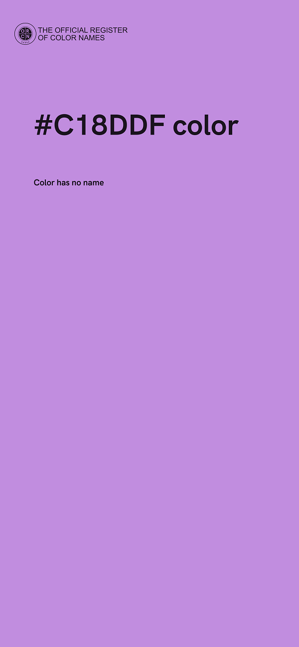 #C18DDF color image