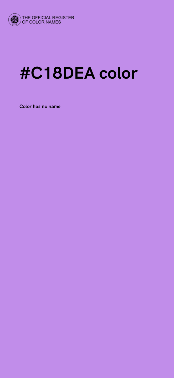 #C18DEA color image