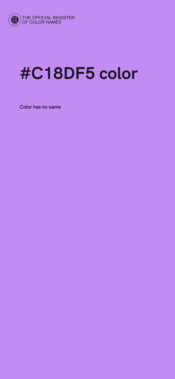 #C18DF5 color image