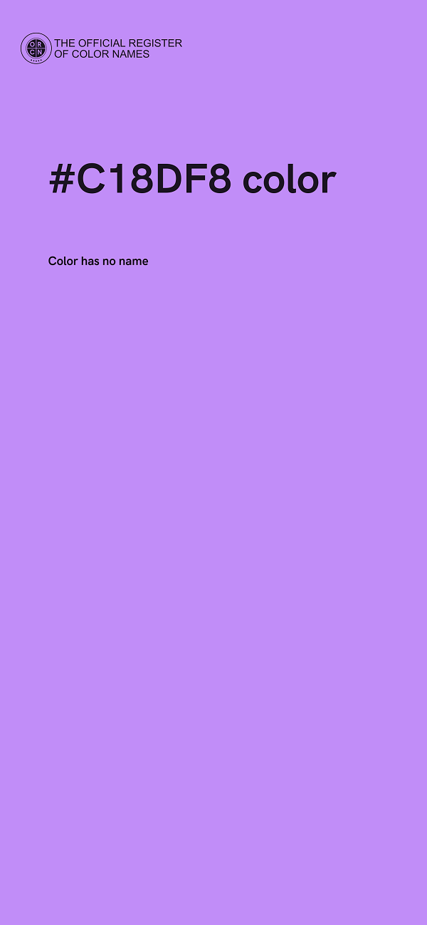#C18DF8 color image