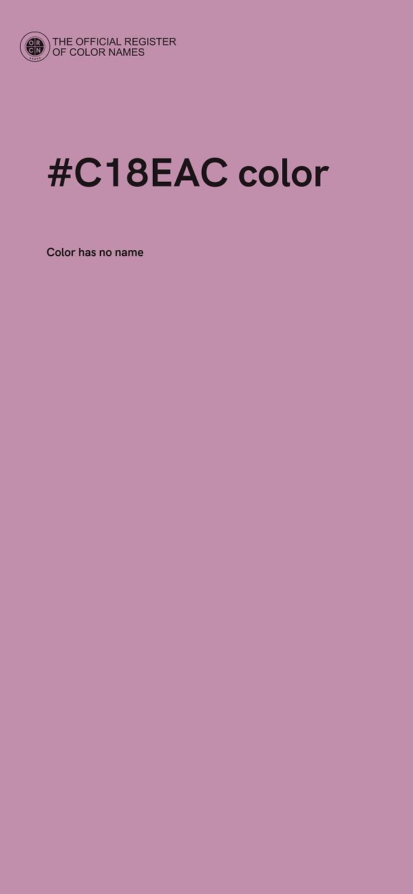 #C18EAC color image