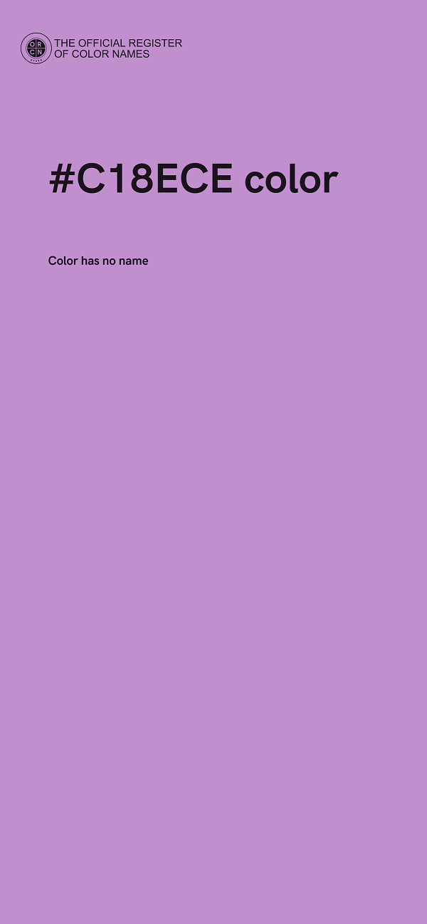 #C18ECE color image