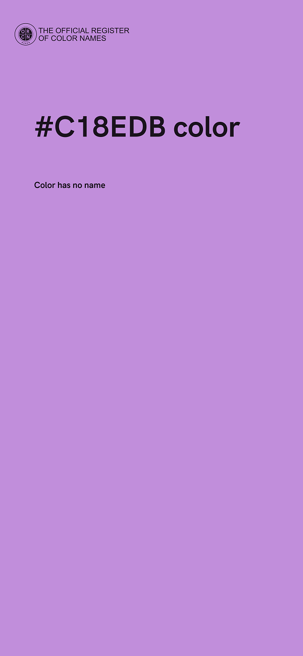 #C18EDB color image