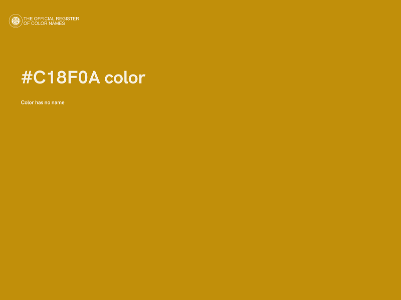 #C18F0A color image