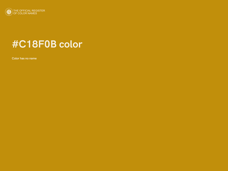 #C18F0B color image