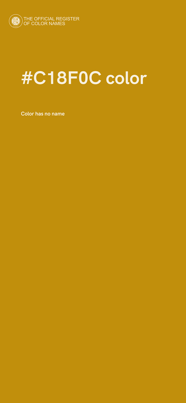 #C18F0C color image