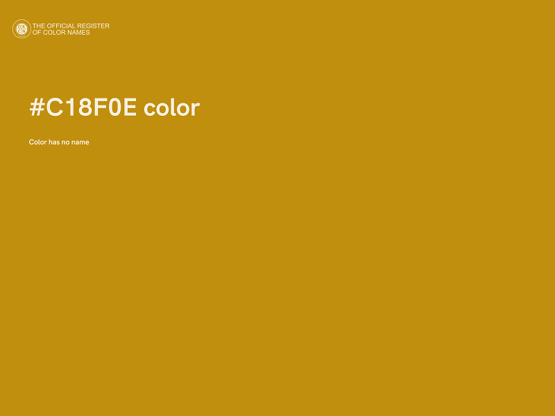 #C18F0E color image