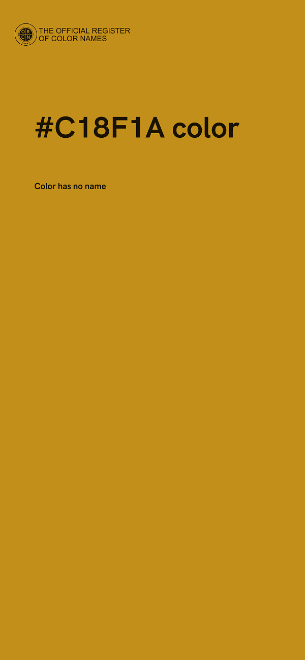 #C18F1A color image