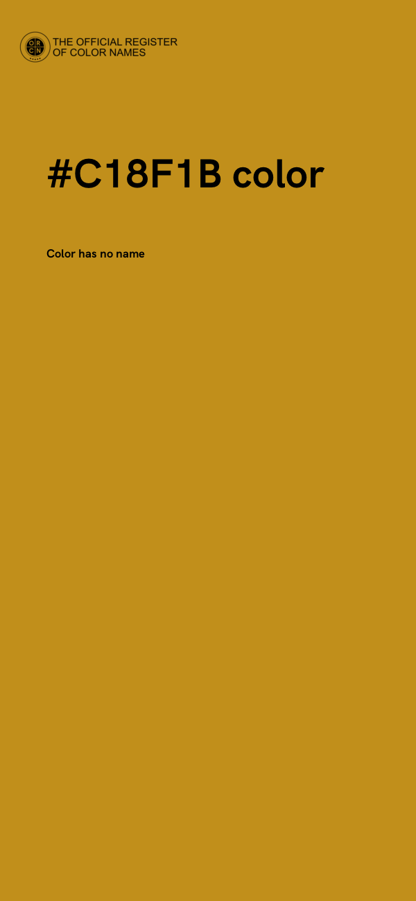 #C18F1B color image