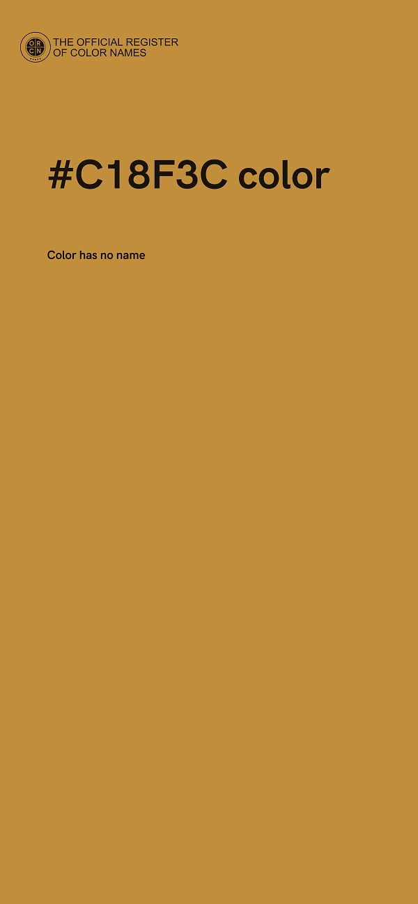 #C18F3C color image
