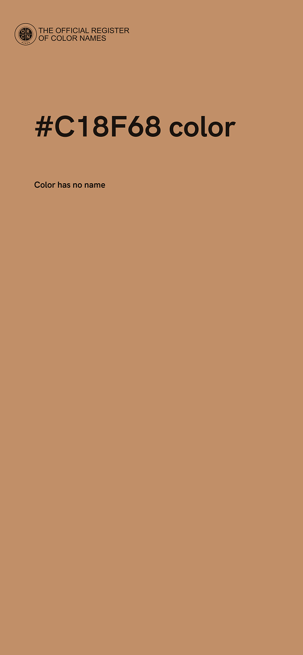 #C18F68 color image