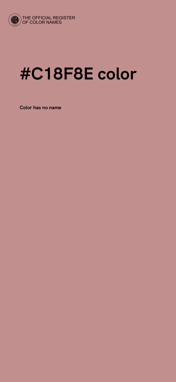 #C18F8E color image