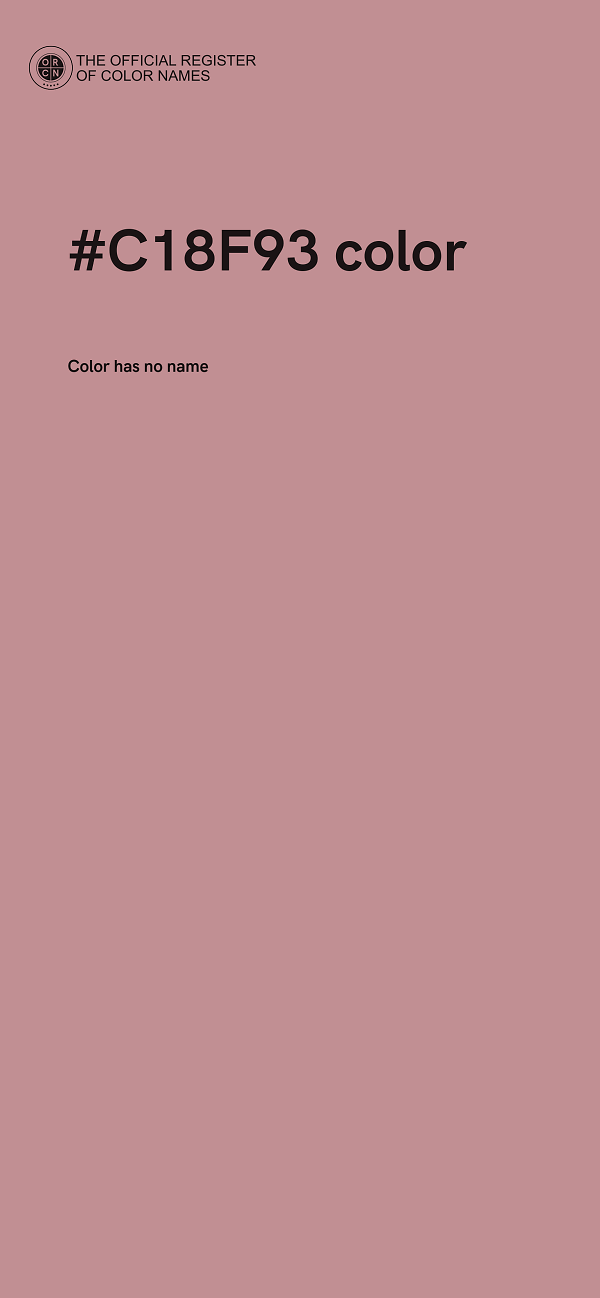#C18F93 color image