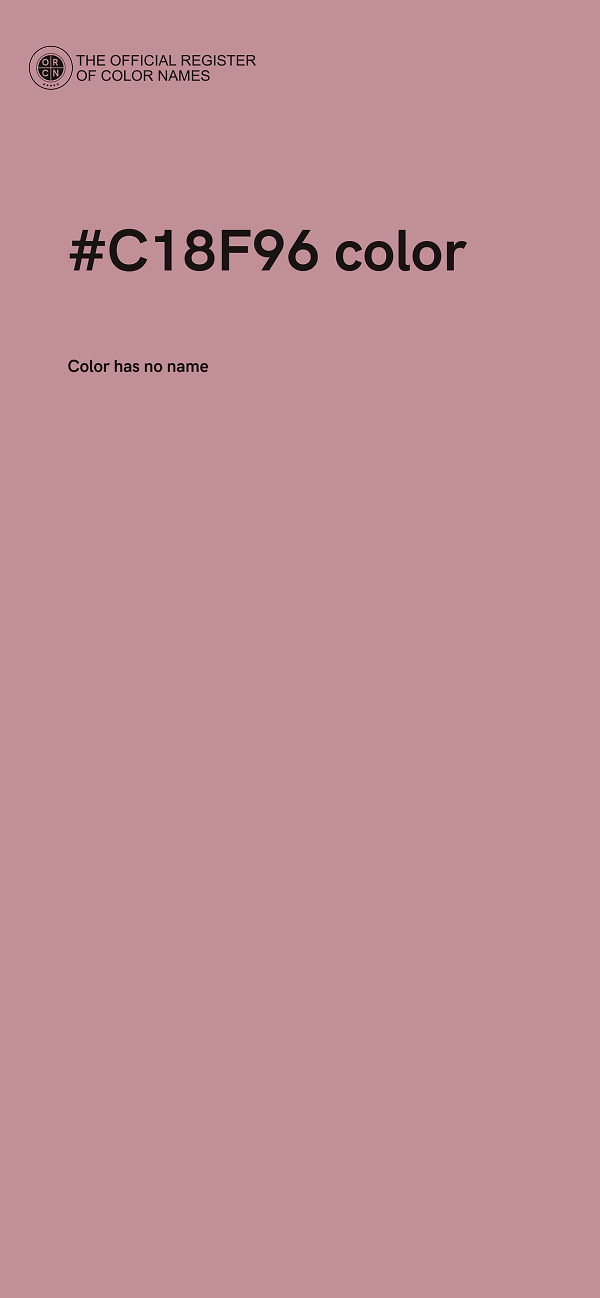 #C18F96 color image