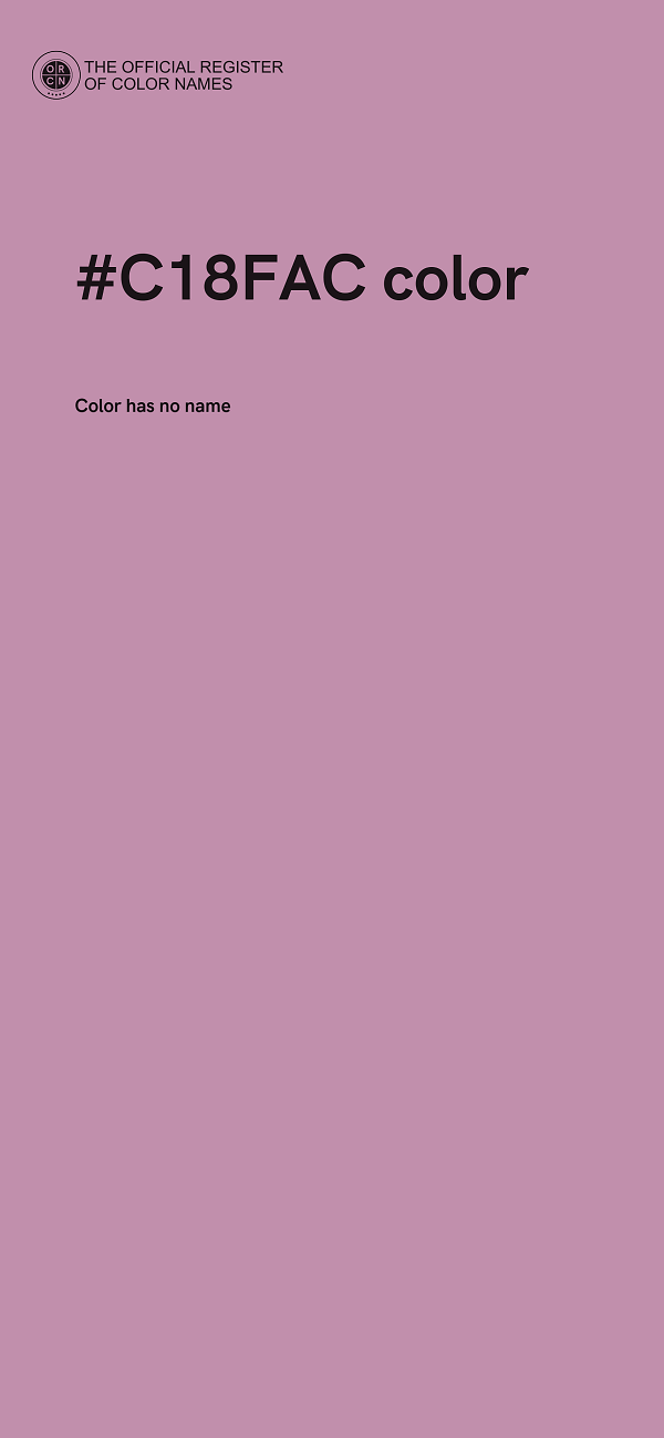 #C18FAC color image