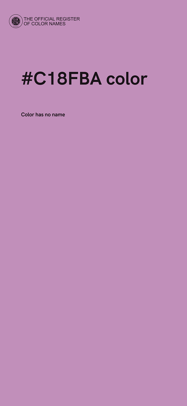 #C18FBA color image
